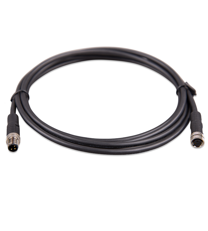 Cable con conector circular M8 macho/hembra de 3 polos